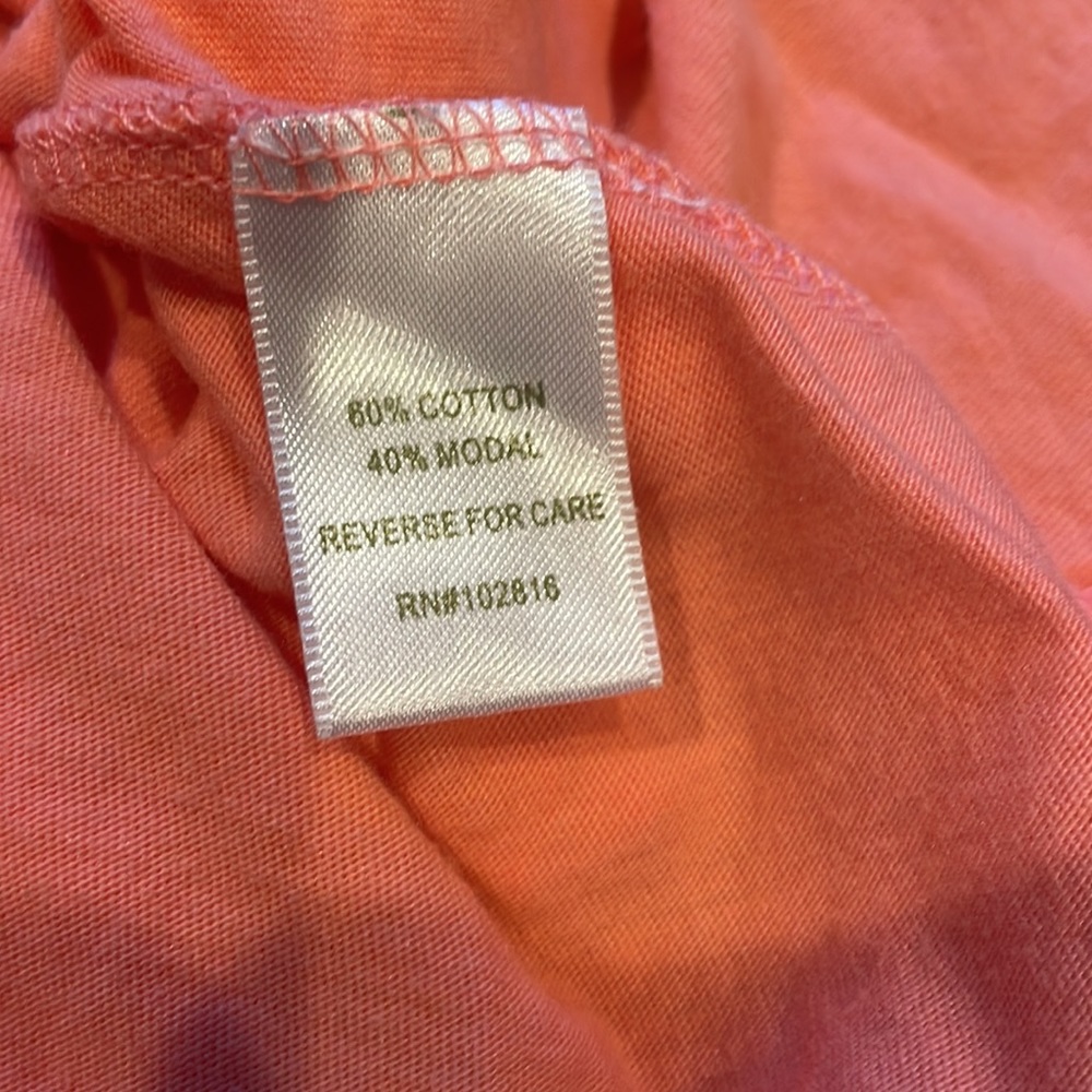Garnet Hill peach jersey knit layered skirt, women’s size Small - Picture 4 of 6